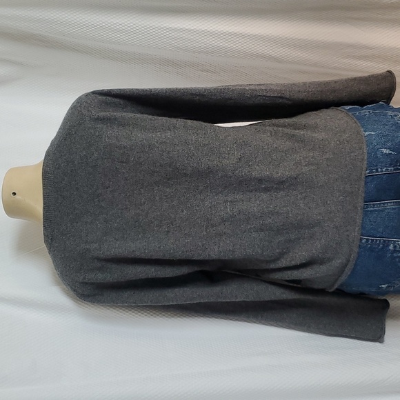 VELVET BY Graham&Spencer 100%Cashmere Camouflage Sweater Gray Green White Size M - Picture 4 of 10